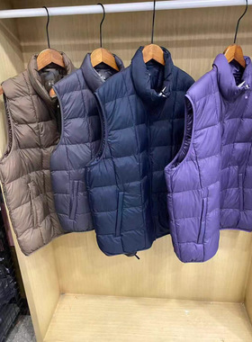 日单男装女装空气棉服背心/便携式马甲25新款宽松立领外套 483632