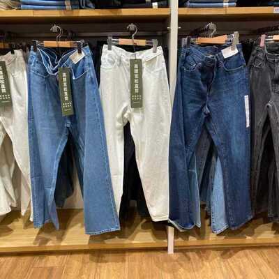 出品2025春新款宽松直筒牛仔裤休闲长裤男女K470542/475551