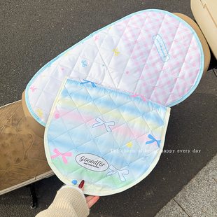 防晒坐垫翻翻垫电瓶座套摩托车屁股垫车座套隔热座位套 电动车夏季