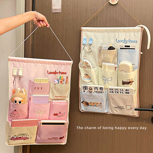 学生宿舍收纳挂袋卡通可爱
