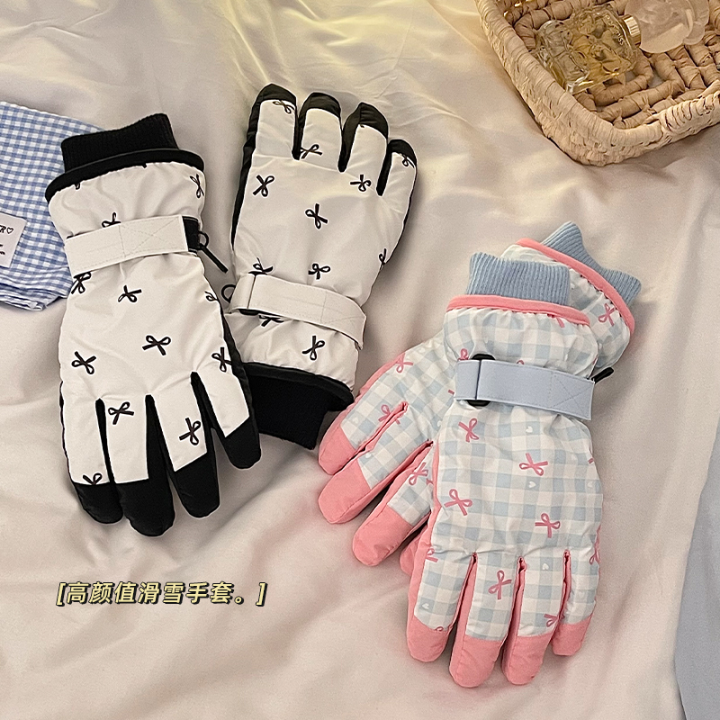 滑雪手套加绒加厚可触屏