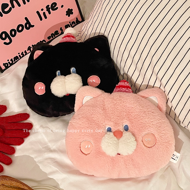 毛绒可爱热水袋充电款