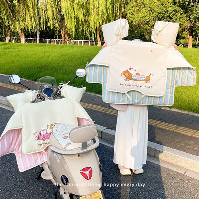 电动车挡风被冬季加厚