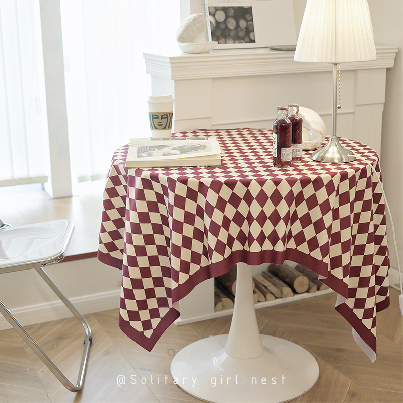 复古桌布餐桌茶几布高级感