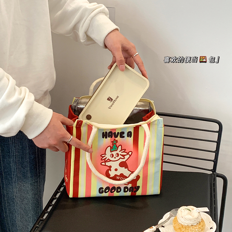 双层保温饭盒包手提袋