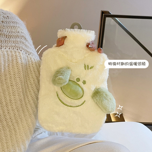 毛绒热水袋暖水袋注水加厚敷肚子灌水式 暖手宝 暖脚暖宝宝2025新款