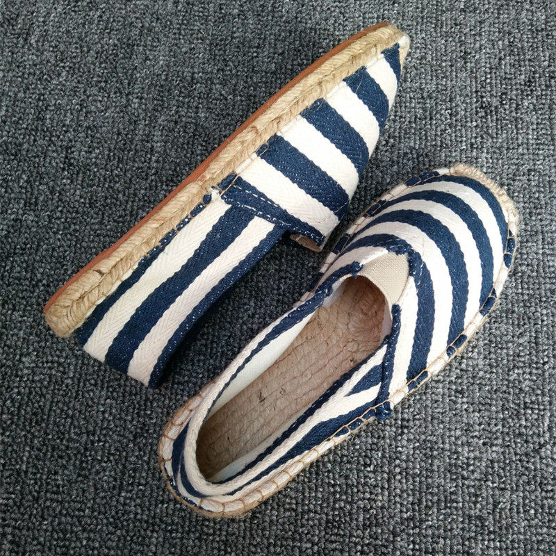 夏季亚麻休闲百搭小懒人鞋镂空