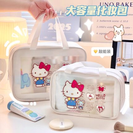 三丽鸥helloKitty卡通旅行洗漱干湿分离包便携防水洗澡游泳收纳包