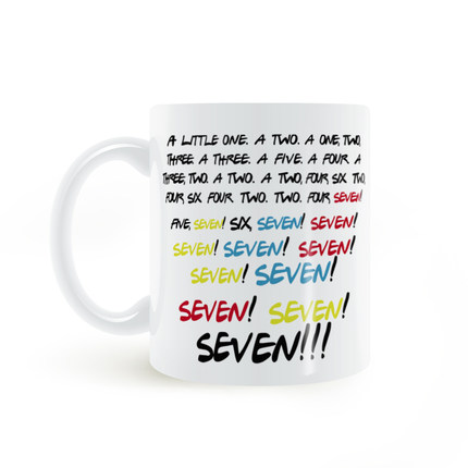 老友记777777马克杯Friends Seven陶瓷白色杯子
