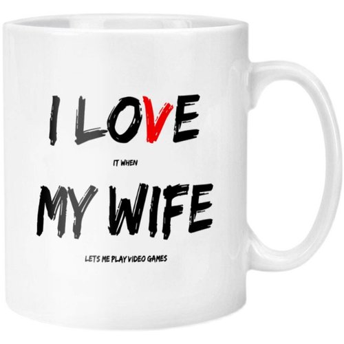 I Love It When My Wife Lets Me Play Video Games 陶瓷马克杯子