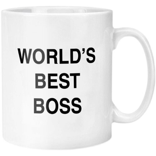 Worlds Best Boss Mug大容量杯子爆款陶瓷马克咖啡杯老板礼物