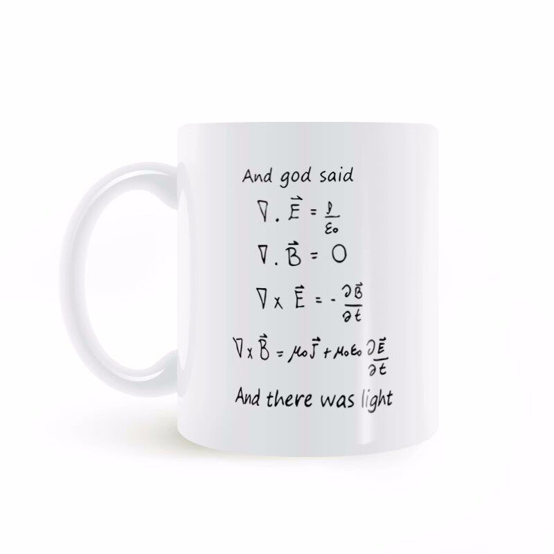 大学数学物理公式麦克斯韦方程组学霸学生马克杯陶瓷水杯礼物毕业