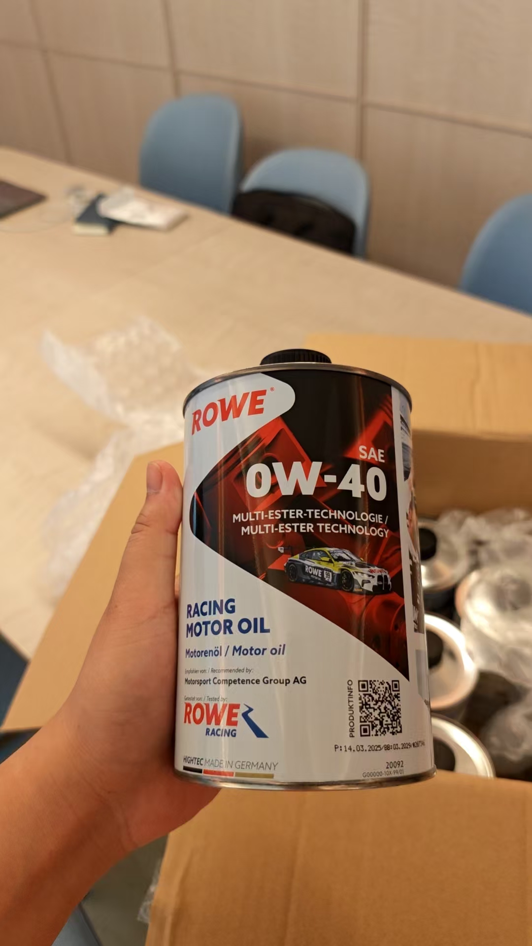 德国德威ROWE RACING高性能多元酯类机油0W40 0W-30宝马冠军机油