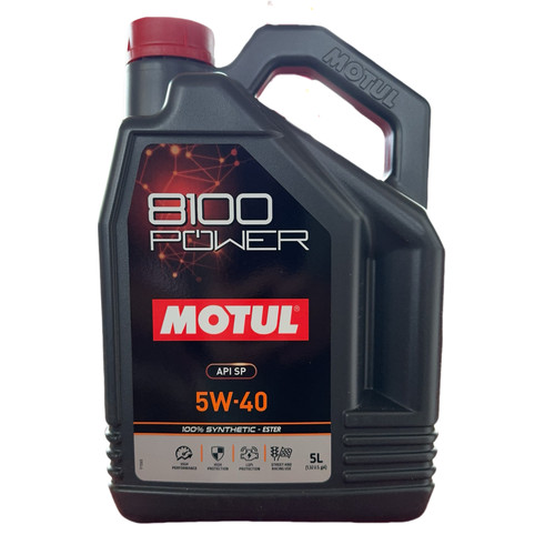 摩特MOTUL脂金8100 POWER 脂类全合成机油 SP 0W-20/5W-30 1L/5L