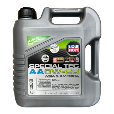力魔特技AA机油适用铃木三菱本田机油0w-20德国进口 4升装 9705