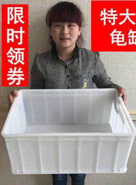 塑料白色盒子小号整理箱乌龟缸