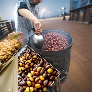 炒板栗野生毛栗子熟板栗江西栗子现炒天然小板栗即食迁西2500克