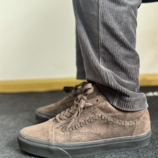 休闲板鞋 Vans 黑棕色复古麂皮低帮男女鞋 Skool VN000D9YY49 Old