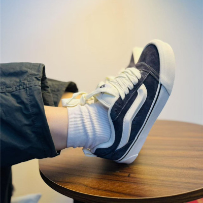 Vans Knu Skool 灰色男女同款低帮休闲板鞋 面包鞋 VN000CS0BGF