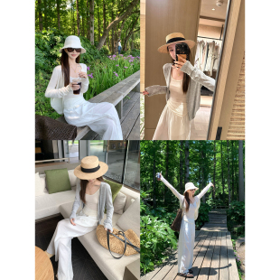 大小姐77 桑蚕丝丝光羊毛清凉薄款夏日刚需针织开衫空调衫防晒衫