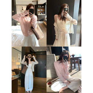 大小姐77 温柔蔓延 羊驼毛羊毛蓬松氛围感透气薄款针织开衫外套女