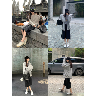 高腰显瘦短裤 中裤 时髦造型感极简高品质六分皮裤 大小姐77