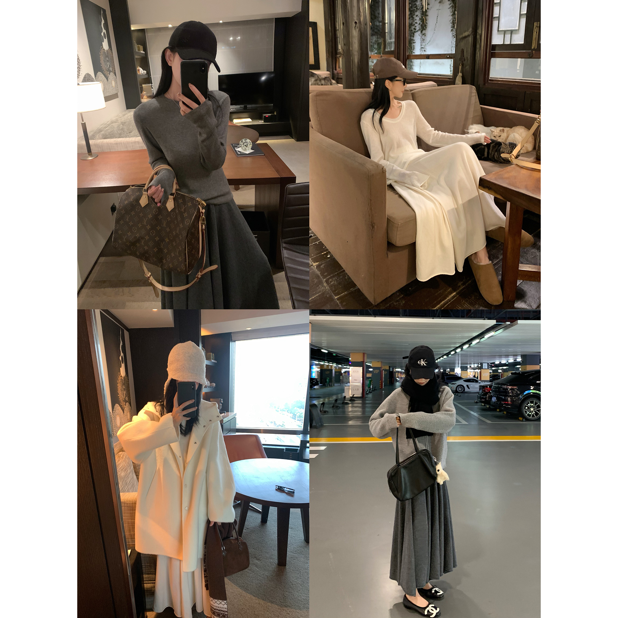 大小姐77 重磅澳洲100美利奴羊毛秋冬氛围感大裙摆针织半身裙