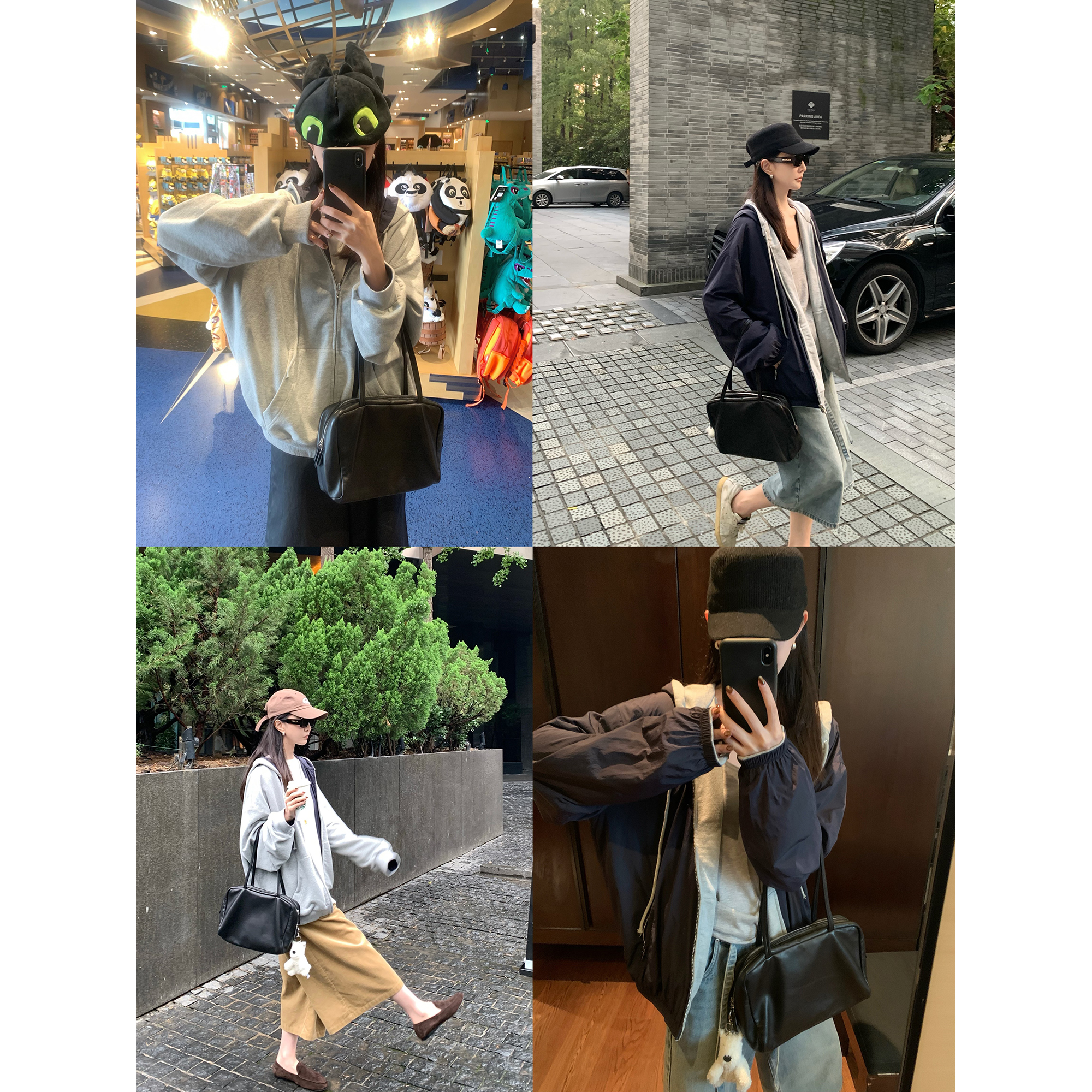 大小姐77两面穿秋冬刚需重工时髦洋气撞色卫衣外套棒球服夹克外套