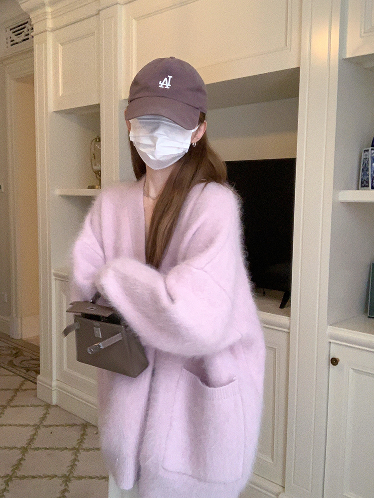 大小姐77通勤高级感毛毛开衫毛衣