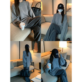 大小姐77重磅row风 高克重100羊毛加厚保暖软糯极简宽松慵懒毛衣