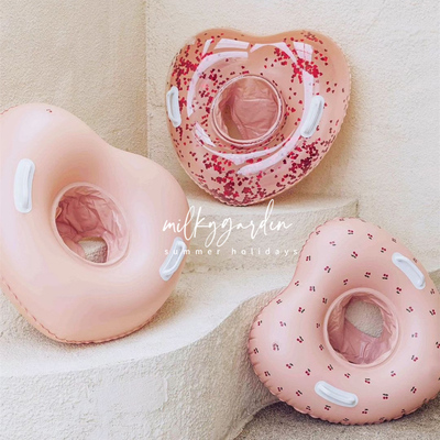 宝宝樱桃卡通可爱亮片座圈爱心