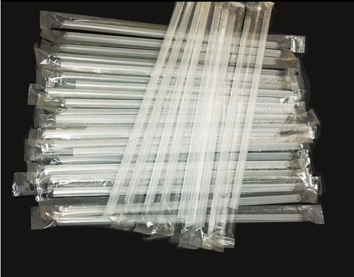 一次性吸管200只透明19cm奶茶
