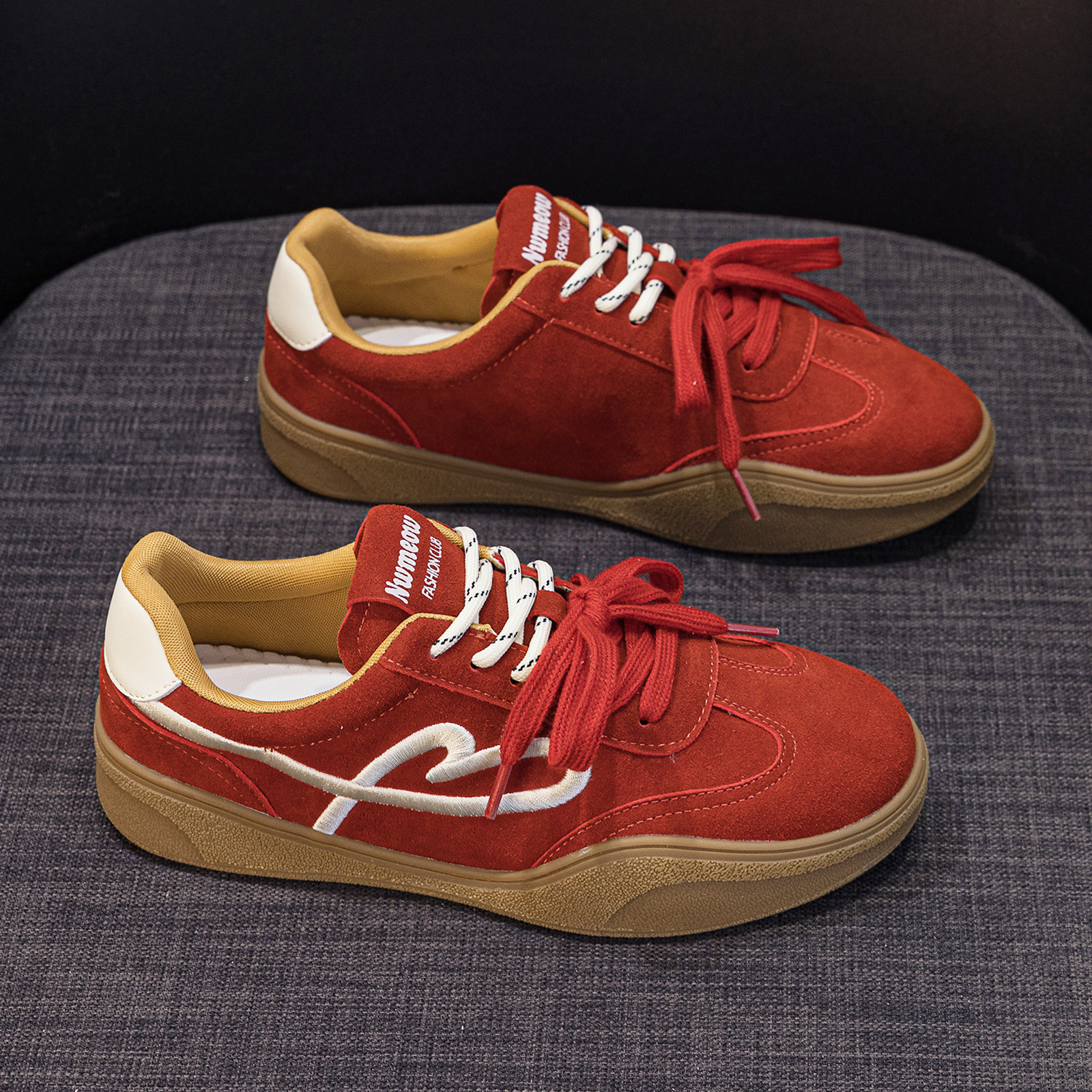 真皮德训鞋女2026春夏新款百搭时尚休闲运动板鞋学生韩版平底单鞋