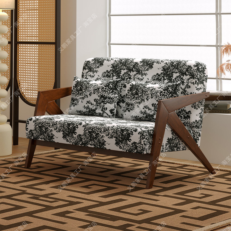 实木沙发客厅2025新款农村自建房高端大气上档次新中式双人木沙发