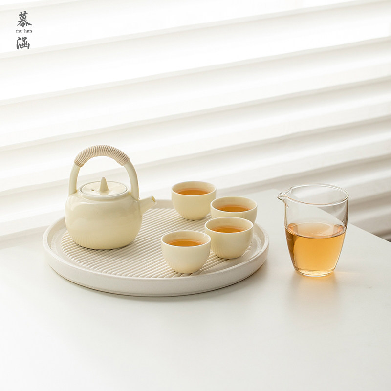 ins风功夫茶具小套装日式简约泡茶壶茶杯家用办公茶具带陶瓷茶盘属于什么档次？