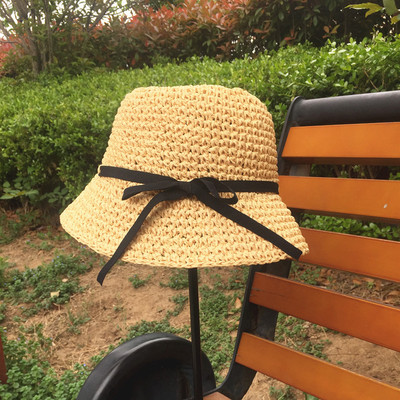 草帽可折叠日系防晒遮阳沙滩帽