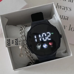 儿童电子手表女童小学生只看时间男生一年级女孩初中学生时尚潮流