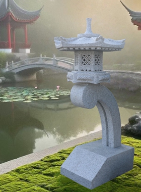 别墅户外庭院中式园林景观灯柱