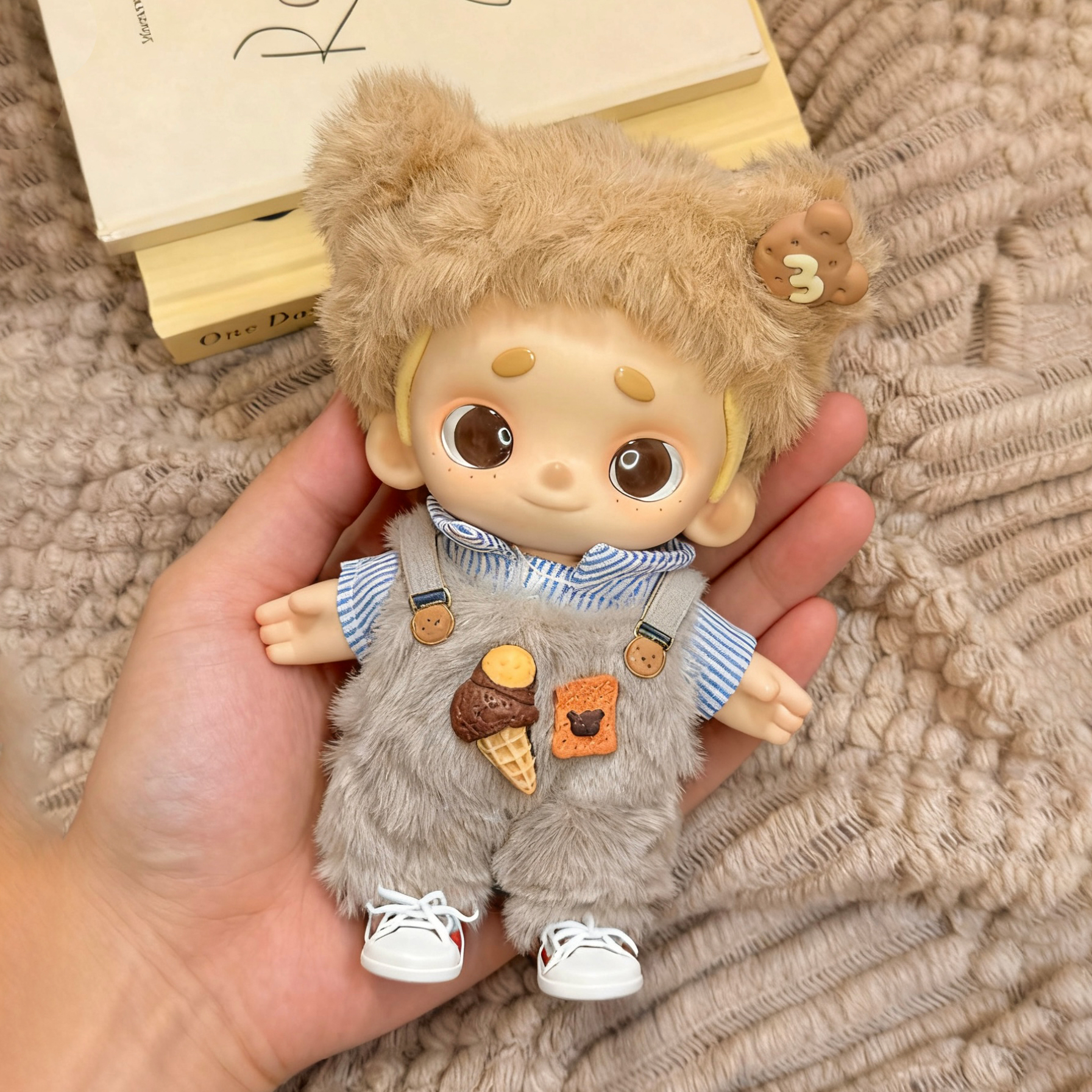 tirelire 软糯糯可爱绵绵饼干色曲奇小熊套装nook搪胶毛绒 仅娃衣