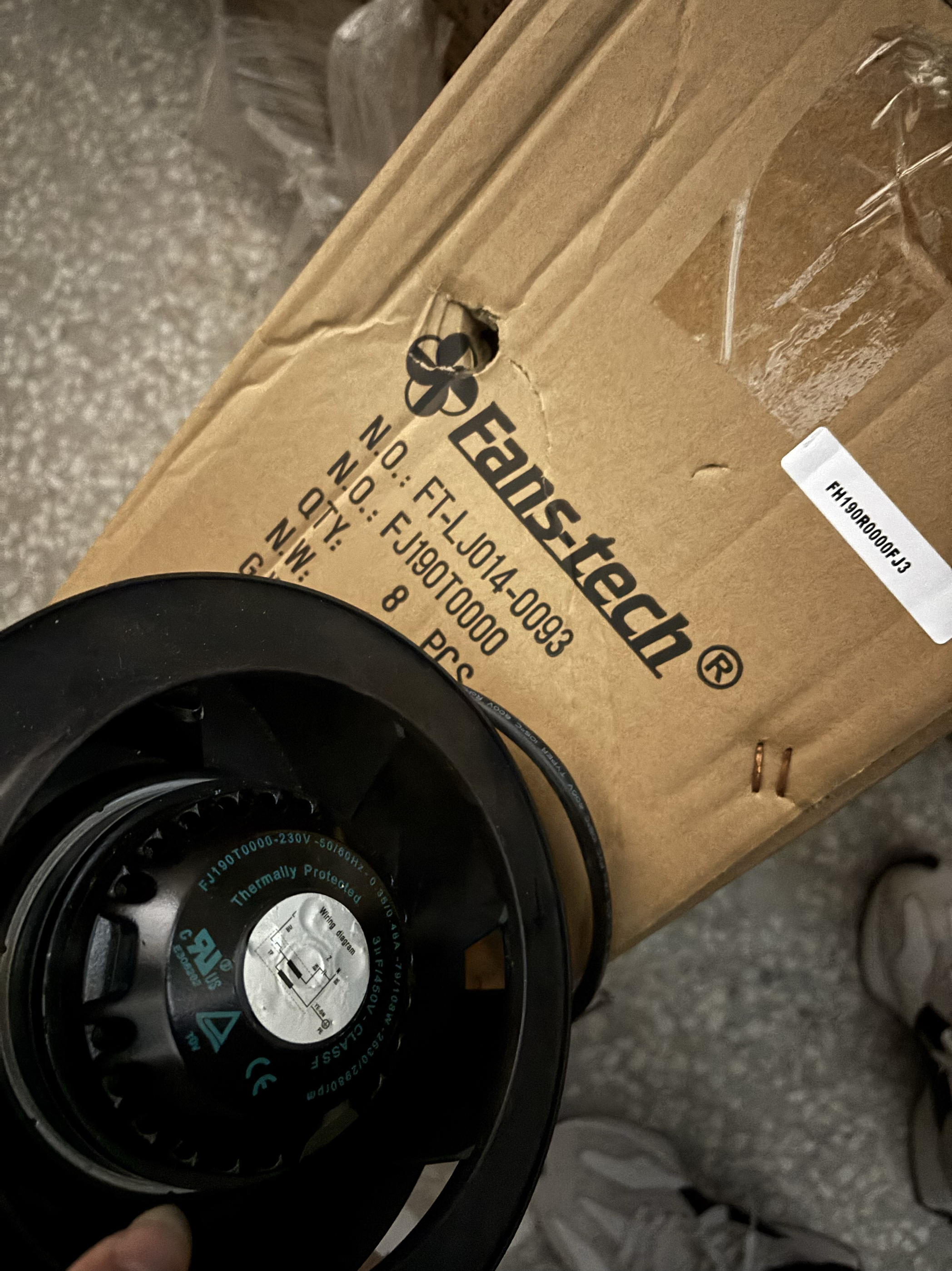 C17569-V2SBLP (E) C22599-V2HBLP(E,H) 230VAC 进口涡轮散热风机