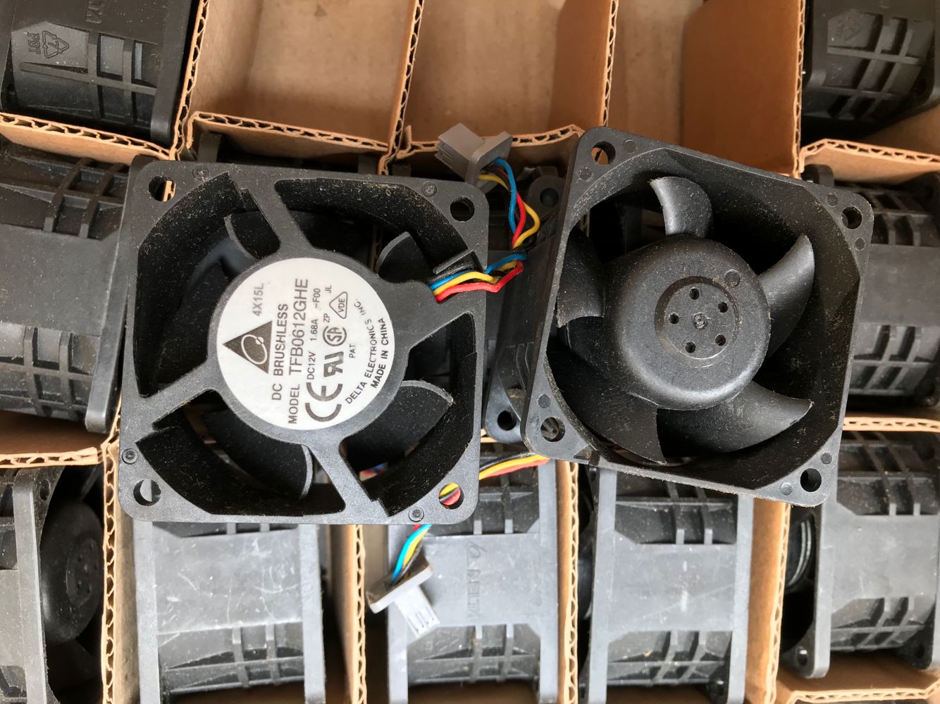 Delta/台达 6038 DC12V 1.68A TFB0612GHE 6cm 服务器散热风扇