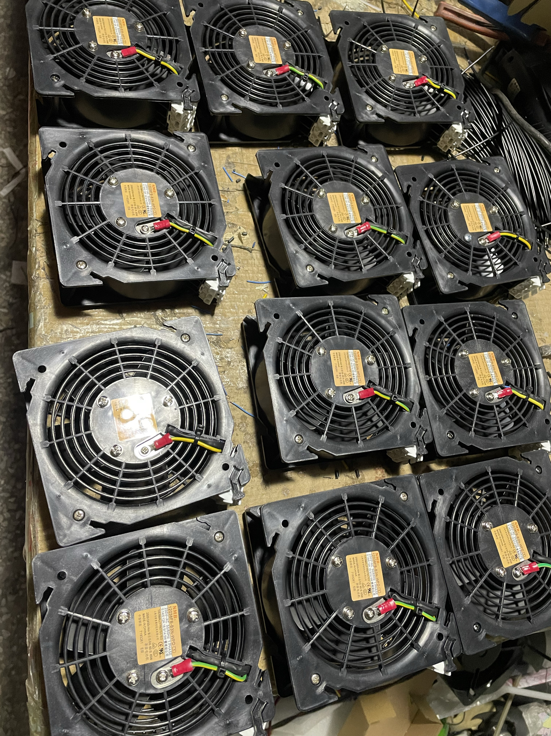 原装NMB 12038FB-B3N-WPD A1N 230V KB18-3P威图机柜散热风扇