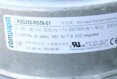 ACS800机200-250风 -RG56-01 R4E355-RM03-05 R3G355-RB03-10 EBM