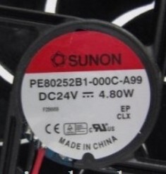 PE80252B1-000U建准SUNON 8025 24V 4.80W PE80252B1-000C-A99
