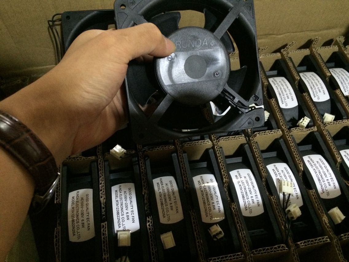 润达12038/100-240V EC轴流风机120*120风扇  RTA1238L22N26 RTA1238L22N26