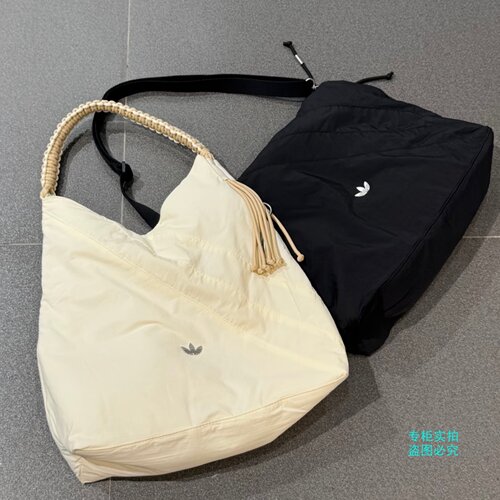 Adidas三叶草26年秋季新款可调节背带运动单肩斜挎包LD6381LD6382