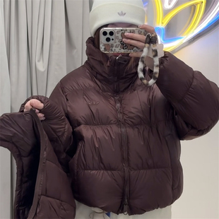 Adidas阿迪达斯三叶草 保暖运动蓬松面包羽绒服外套KG4904 KG4905