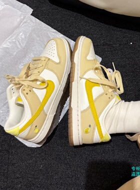 Nike耐克26年夏季女子Dunk Low柠檬黄低帮运动休闲板鞋DJ6902-700