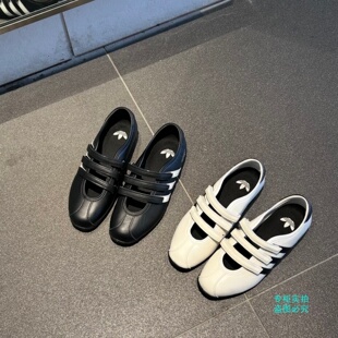 Adidas ANFU Trainers玛丽珍鞋薄底复古魔术贴休闲鞋KH7638KH6225