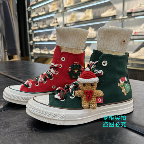 匡威帆布鞋圣诞雪人高帮A12454C